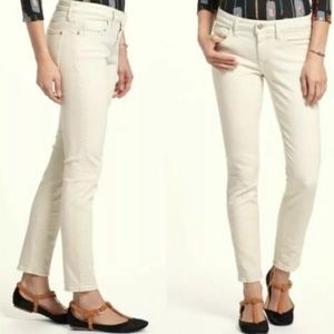 Pilcro and the letterpress stet white skinny jeans